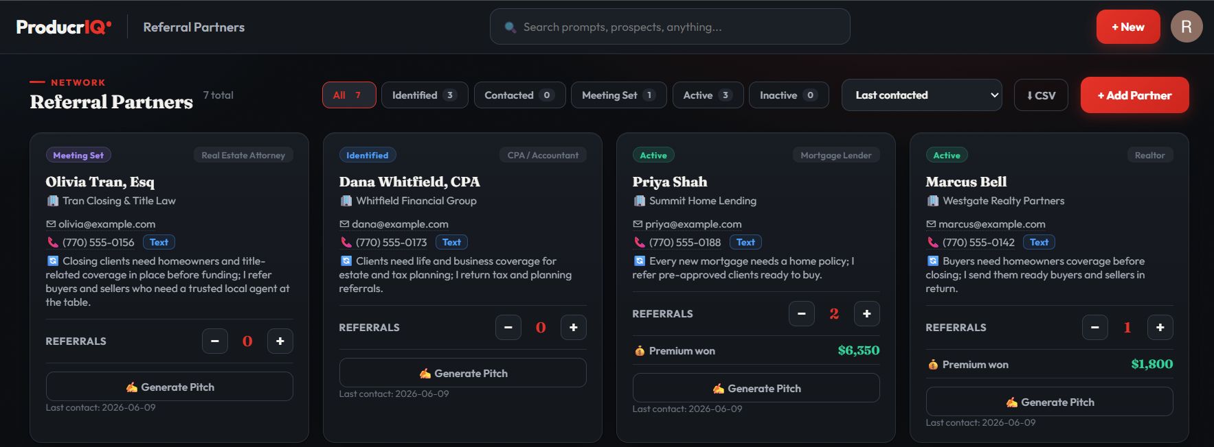 ProducrIQ referral partners